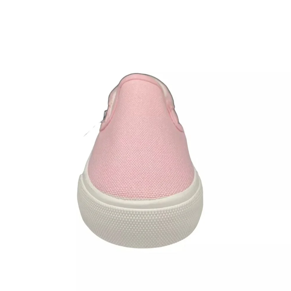 Hurley Toddler Girls Casual‎ Slip-on Shoes Size 7 Light Pink White Canva Upper